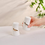 Karaca X Müge Anlı Bone China Salt and Pepper Shaker, Gold White