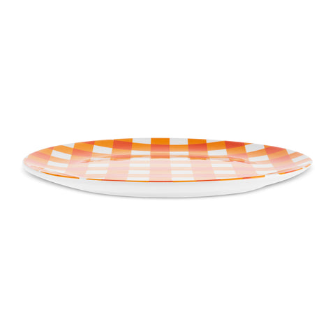 Karaca Halloween Pumpkin Ceramic Serving Platter, 27cm, Orange White