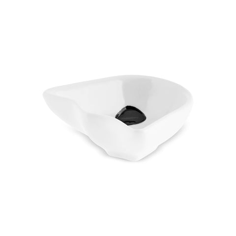 Karaca Halloween Tiny Ghosts Ceramic Snack Bowl, 8cm, Black White