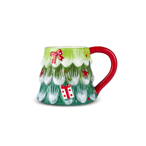 Karaca New Year Christmas Bow Mug, Multi