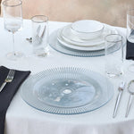 Lorie Round Silver Placemat, 33cm