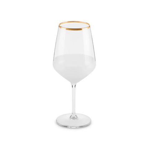 Karaca Jasmine 3-Piece Wine Glass Set, 490ml, White