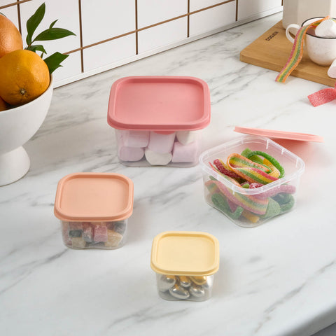 Karaca Dora Mini 4-Piece Storage Container Set, Multi