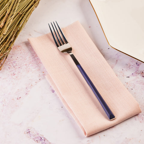 Karaca Salzburg Stainless Steel Table Fork, 21cm, Indigo Silver