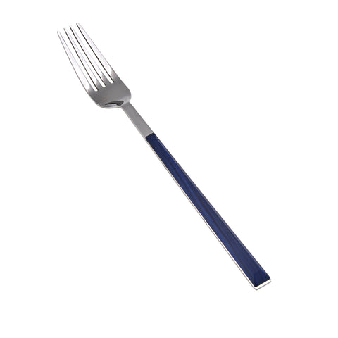 Karaca Salzburg Stainless Steel Table Fork, 21cm, Indigo Silver