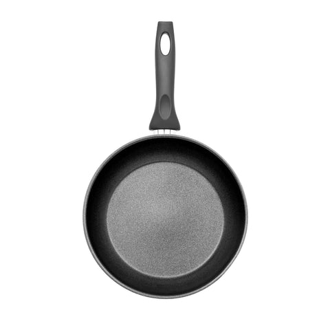 Karaca BioDiamond Exterior 2-Piece Non-Stick Induction Exterior Pan Set with Bakelite Handle, Black White