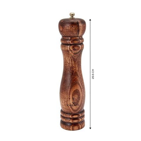 Karaca African Wooden Spice Grinder, 25.5cm, Brown