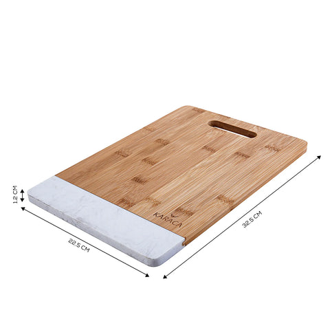 Karaca Plat Bamboo Chopping Board, Medium, Wood