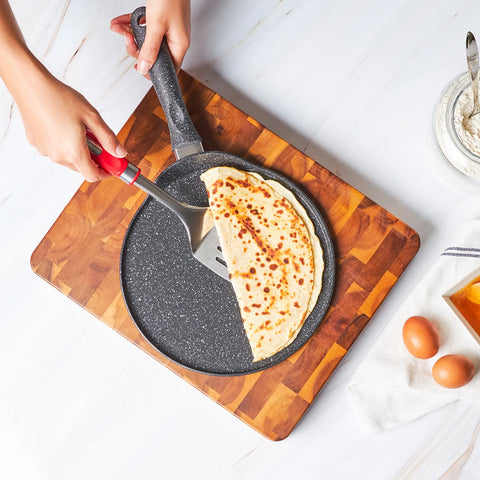 Karaca Love of Kitchen Biogranite Induction Pancake And Crepe Frying Pan 26cm, Grey