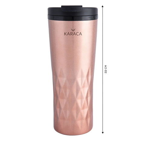 Karaca Dıamond Stainless Steel Flask, 500ml, Rose Gold