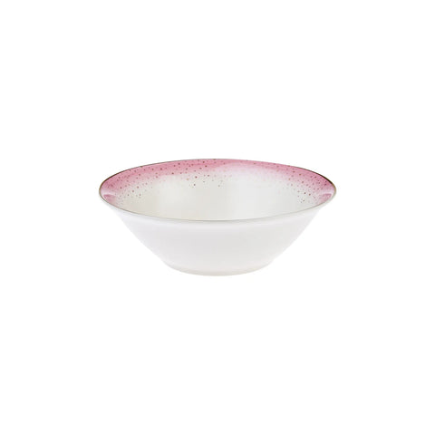 Karaca Istanbul Collection Erguvan Porcelain CerealSoup Bowl, 11cm, Pink White