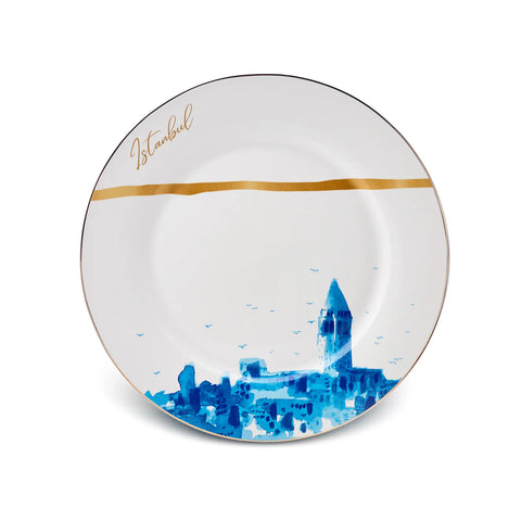 Karaca​ Istanbul Collection Galata Porcelain Dinner Plate, 27cm, Multi