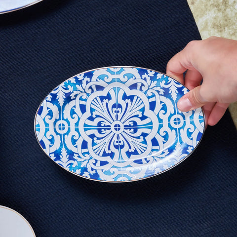 Karaca​ Istanbul Collection Harem Porcelain Serving Platter, 20cm, Multi