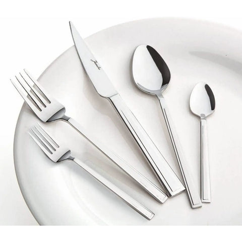 Jumbo Athena 60-Piece Stainless Steel Cutlery Set for 12 People, Silver