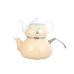 Karaca Candy Cake Porcelain Induction Teapot with Infuser, Medium, Multi