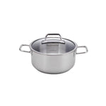 Karaca Galaxy Stainless Steel Induction Stockpot with Lid, 16cm, Silver