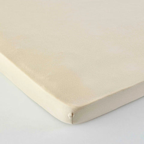 Karaca Home Jersey Fitted Sheet, Super King, Beige