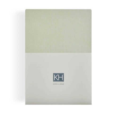 Karaca Home Jersey Fitted Sheet, King, Olive Green