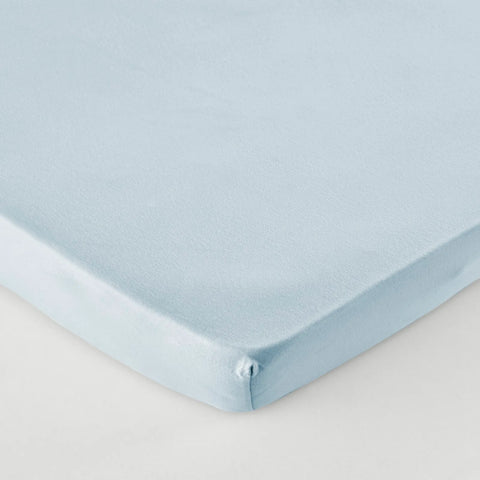 Karaca Home Jersey Fitted Sheet, King, Light Blue