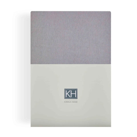 Karaca Home Jersey Fitted Sheet, Single, Grey