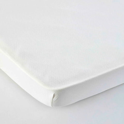 Karaca Home Jersey Baby Fitted Sheet, Single, White