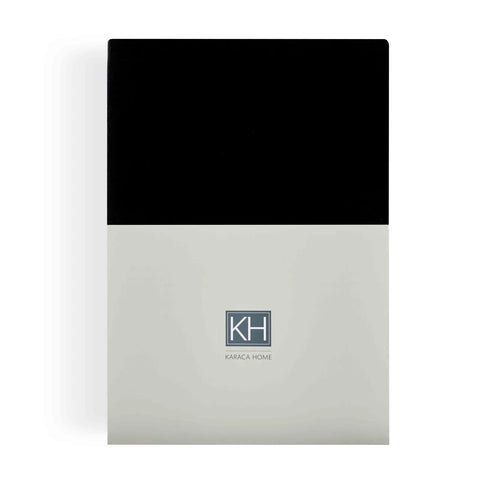 Karaca Home Jersey Fitted Sheet, Single, Anthracite