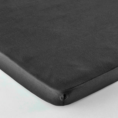 Karaca Home Jersey Fitted Sheet, Single, Anthracite