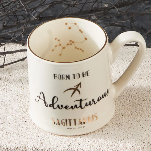 Karaca Signs of the Zodiac Sagittarius Porcelain Mug, 380ml, Multi