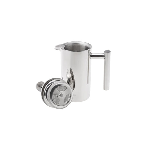 Karaca Stainless Steel Double Wall French Press, 350ml, Silver