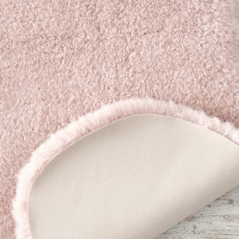 Kasmir Rugs 724 Faux Fur Rug, 70cmx100cm, Blush