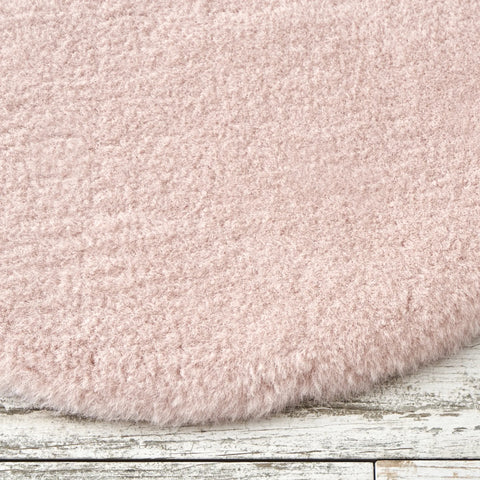 Kasmir Rugs 724 Faux Fur Rug, 70cmx100cm, Blush