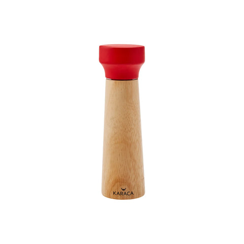 Karaca Arora Wooden Spice Grinder, 21cm, Wood Red