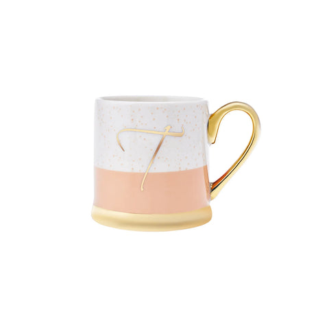 Karaca Letter T Porcelain Mug, 330ml, Multi