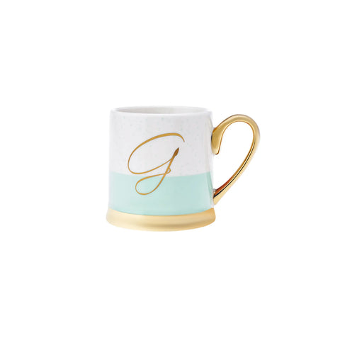 Karaca Letter G Porcelain Mug, 330ml, Multi