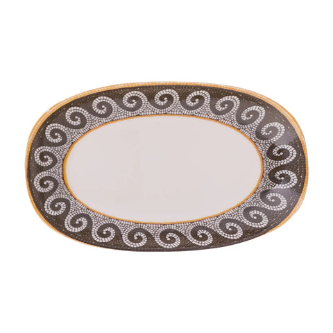 Karaca Zeugma Porcelain Serving Platter, 24cm, Multi