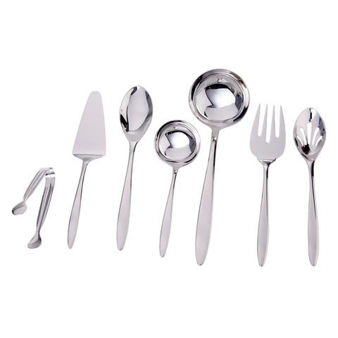 Karaca Athena Elegance 7 Piece Kitchen Utensil Set, Silver