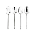 Karaca New Elmas 4 Piece Kitchen Utensil Set, Silver