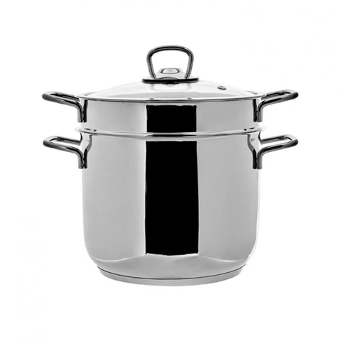 Karaca Love of Kitchen Stainless Steel Induction Spaghetti Stockpot with Lid, 20cm, Silver