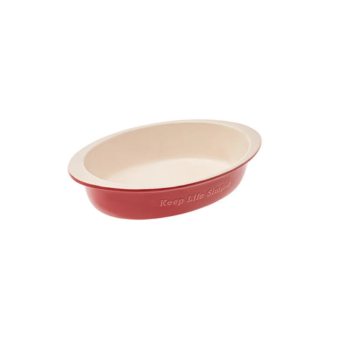 Karaca Elis Ceramic Oven Dish, 19cm, Red