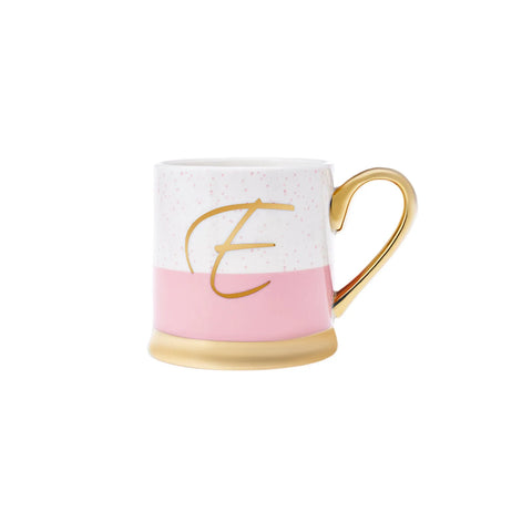 Karaca Letter E Porcelain Mug, 330ml, Multi