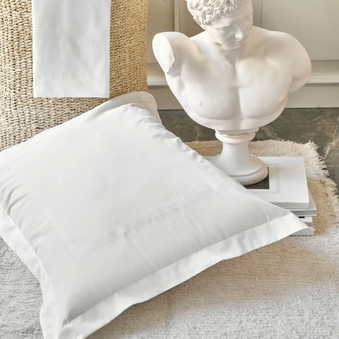 Karaca Home Livia Percale Embroidered 100% Turkish Cotton Duvet Cover Set, Double, White