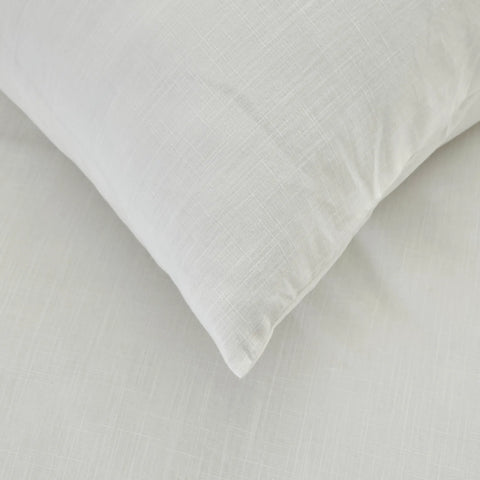 Karaca Home Lily 100% Turkish Cotton Duvet Cover Set, Double, White