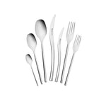 Karaca Dora 84-Piece Stainless Steel Cutlery Set for 12 People, Silver