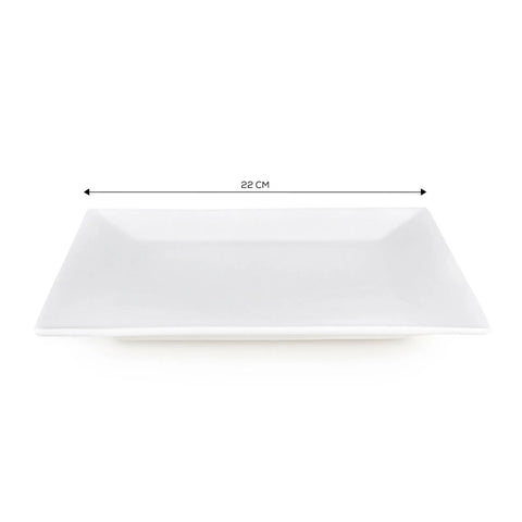 Karaca Carmen Trend Porcelain Side Plate, 22cm, White