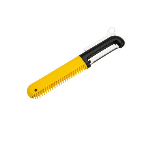 Crick Crack Straight Peeler with Scraper, 15.5cm, Multi