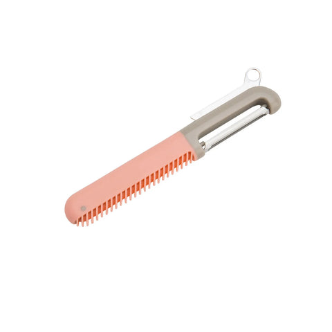 Crick Crack Straight Peeler with Scraper, 15.5cm, Multi