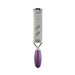 Crick Crack Alp Stainless Steel Hand-Held Grater, 26.5cm, Purple Silver