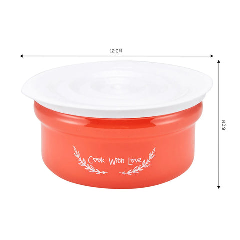 Cookplus With Love Glass Storage Container, 12cmx6cm, Coral