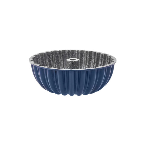 Karaca Cake Pro Aluminium Cast Decorative Bundt Cake Tin, 25.5cm, Navy Blue