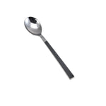 Karaca Salzburg Stainless Steel Dessert Spoon, 15.8cm, Anthracite Silver